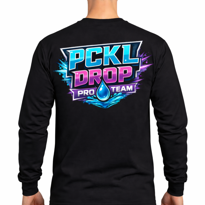 Long Sleeve Tee — Team PCKL DROP Tournament Squad Pickleball Shirt
