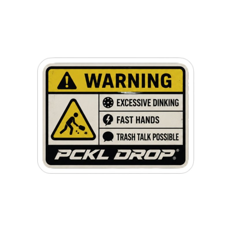 Warning 4" sticker